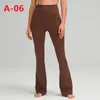 Pantalon évasé taille haute pour femmes, pantalon de Yoga fin, sensation nue, élastique, entraînement, gymnastique, course à pied