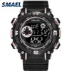 Cyfrowe zegarek sportowy Waterproof Watch Smael Watch S thock Montre Mens Watches Watches Top Brand 1317 Mężczyzn Watches Digital LED249W