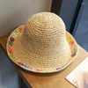 Berets Straw Beach Hats Wide Brim Summer For Sun Women Uv Protection Folda