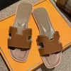 women designer slippers slipper sandals sandal slides women shoes classiclambskin flat heel summer lazy fashion flip flops leather sexy beach Blanc black sandals