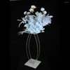 Décoration de fête 10 pièces support de fleurs en acrylique 31 pouces route plomb clair table de mariage pièce maîtresse support de fleurs pour événement