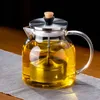 Бутылки для воды GIANXI Чайник Стеклянный с заварочным устройством Устойчивый к нагреванию контейнер Цветочный чай Травяной горшок Кружка Прозрачный фильтр для чайника Чайная посуда 231214