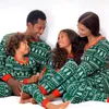 Familj matchande kläder julfamilj pyjamas set grön familj look matchande vuxna kvinnor mamma mig barn xmas kläder sömnkläder baby romper kläder 231213