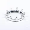 Authentic 925 Sterling Silver Sparkling Polished Crown Ring For Women Wedding Party Europe Fashion Jewelry