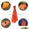 Raincoats Mtifunctional Outdoor Rain Poncho Backpack ER Waterproof Terp Tarp Shelter Sunshade Picnic Blanket Mat for Cam 210320ドロップDHHQL