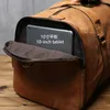 Duffel Bags NZPJ Leather Retro heren reistas schoudertas casual rugzak toplaag cowhide large capaciteit bagagetas handtas 231214