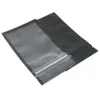 Assorted Sizes Matte Clear Black Black Zip Lock Bags 100pcs PE Plastic Flat Ziplock Package Bag 201022330U