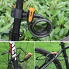 Bike Locks Mountain Bike Cable Lock Key Electric Password Fixed Secure Anti Theft with Mounting Bracket Scooter Bicycle Lock 231213