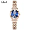 Women's New Fashion Watch Oval Steel Band Women's Watch Independent Second Disc, Small and Popular