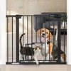 Cancelli di sicurezza Cancello per cani Ampio, alto, durevole, per animali domestici, facile da camminare attraverso la recinzione con porta per scale, porte, casa, adatto a 295405 pollici 231213