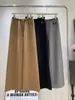 Pantalones de mujer cintura alta sueltos temperamento casual holgura sentido flacidez pierna ancha delgada mujeres