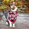 Cat Costumes Birthday Decoration Has Pet Bib For Dog Supplies The Kit Bandana Ornament Polyester Hats Decorative Wear-resistant Supply