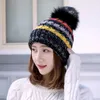 Chapeau coréen en laine de couleurs mélangées, épais et chaud, Version d'hiver pour enfants, tendance Taobao, Super tricoté, offre spéciale