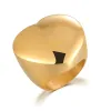 أزياء جديدة لون الذهب حلقات كبيرة للنساء الحفلات مجوهرات 14K الذهب الأصفر