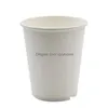 일회용 컵 빨대 일회용 흰 종이 컵 음료 음료 마시는 커피 티 차 우유 컵 음료 액세서리 배달 홈 정원 dhipu