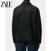 Men's Jackets ZALE 2023 Autumn Suede Jacket Solid Color Lapel Fashion Street High Quality Coat Handsome Casual 231214