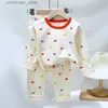 Pyjamas Automne Enfant En Bas Âge Enfants Sous-Vêtements Thermiques Pyjamas Dessin Animé Coton Hiver Salon Garçon Fille Pyjamas Occasionnels Enfants Vêtements De Nuit Chauds