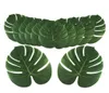 48 PCS Artificial Tropical Palm Leaves 138Ich Hawaiian Luau Party Jungle Beach Thema Table Decoration Accessories2400122