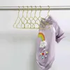 10st Creative Pet Clothes Rack Special Cat Dog Clothes Hanger Home Pet Costume Rack Gold Metal Hanger 211029268W