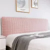 Solid Elastic Bed Headboard Cover Soft Bedroom Bedhead Dust Proof Cover Non-Slip Modern El borttagbar sängplats GRÅ Pink 231222