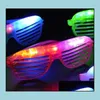 Other Festive & Party Supplies Fashion Led Light Glasses Flashing Shutters Shape Flash Sunglasses Dances Party Supplies Festival Decor Dhaxn