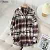 Frauen Blusen Shirts 2023 Frühjahr Neue Frauen Plaid Shirts Lose Blusen Und Tops Langarm Dame Kariert Weibliche Kleidung outwear YQ231214