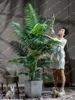 Dekorativa blommor Simulering Areca Palm Fernleaf Hedge Bamboo Green Plant Fake Flower Tree Landscaping Decorations Ornaments