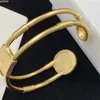 Mode gouden bedelarmbanden armband voor dames heren feestsieraden voor koppels liefhebbers verlovingscadeau met box206S