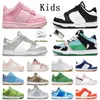 Бесплатная доставка дизайнерская обувь детская обувь розовые малыш мальчики девочки Dodgers Brown Chicago Dubks Enfant младенца дети младшие кроссовки платформы тренеры