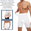 Erkekler Vücut Shapers Erkekler Vücut Şey Makinesi Karın Kontrol Sıkıştırma Şortları Göbek Zayıflama Shapewear Karın Redüktör Panties Fitness Boxer Pants iç çamaşırı 231213