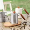 Coffee Pots Kettle Bar Accessories Barista Tools Coffeeware Teaware Stainless Steel Gooseneck Teapot Goose Beak Pot Jug 231214