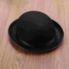 ベレー帽2 PCは、子供のパフォーマンスのための黒いサイドバンドラウンドルーフハット紳士を感じました（黒）