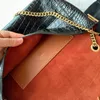 Tweezijdige Designer Tas Keten Crossbody Tas Keten Handtas Dames Alligator Echt Leer Suede Flap Bag Metaal Hardware Letter Hoge kwaliteit Clutch Portemonnee Portefeuilles