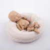 Keepsakes 1PC Born Baby Okrągłe poduszki do Pography Prop Studio Poser Akcesoria pozujące na torbę z fasolą 231213