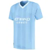 Haaland Gvardiol Soccer Jerseys Grealish Bernardo Mans Cities 23 24ファンプレーヤーバージョンDe Bruyne Foden Rodrigo Alvarez 2024 Footbale Tops Shird Kids Kit