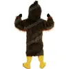 Costume de mascotte d'aigle marron d'Halloween, personnage de thème animé, unisexe, taille adulte, accessoires publicitaires, fête de Noël, tenue d'extérieur