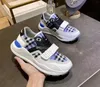 2024 Homens Designer de Luxo Sapatos Listrados Vintage Sapatilhas Couro Chunky Sneaker Mulheres Temporada Shades Lace-up Trainers Plataforma Sapato Casual com Caixa