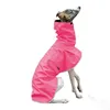 Hundebekleidung Warme Jacke Wasserdichter Whippet-Mantel Winter Verstellbare Windhundkleidung Fleece Italienisch 231213