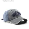 Ball Caps D T 2022 New Fashion Baseball Cap Men And Women Adjustable Punched Denim Punk Style High Quality Cotton Trend Sun Protection Hat YQ231214