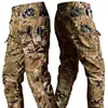 Pantalons hommes Pantalons tactiques d'hiver hommes militaire peau de requin coquille douce polaire pantalon chaud en plein air résistant à l'usure armée imperméable Cargo pantalon 231213