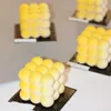 Moules de cuisson 6 cavités Cube Silicone Moules pour Mousse Cake 3D Moule Pâtisserie Chocolat Goutte