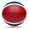 Bollar Molten Basketball Balls Officiell storlek 7/6/5 PU Material Inomhus utomhus Street Match Training Game Män kvinnor Child Basketbol Topu 231213