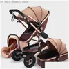 Kinderwagens # Kinderwagens # Kinderwagen 3 in 1 echte draagbare kinderwagen Vouwkinderwagen Aluminium frame Drop Delivery Kinderzwangerschappen Kinderwagens Dhiuc Q231215