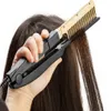 Lisseurs à cheveux Peigne à lisser sec et humide Portable en céramique chauffage rapide lisseur brosse outil de coiffure cheveux humides et secs Styler droit 231213