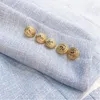 Kadın Takımları Blazers Yüksek Kaliteli Est Tasarımcı Blazer Uzun Kollu Çift Kruvaz Metal Aslan Düğmeleri Ceket Dış 231213