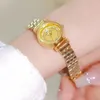 Horloges BS Dames Gouden Horloges Kleine Armband Quartz Klok Roestvrij Staal Mode Horloge Voor Dames Hoge Kwaliteit