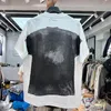 빈티지 블랙 티 티셔츠 프린트 남자 낙서 인쇄 디자이너 셔츠 티 미국 크기 2024SS