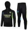 23 24 HAALAND Sweat à capuche Hommes Paris Football Survêtement à capuche Maillot Kit 2023 2024 Paris CFC Arsen Maillots de football pour hommes Survêtements d'entraînement Chandal survetement pied