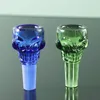 14mm Triple Star Pile Mask Pipe Bong Accessory Bovine Shape high borosilicate glass pipe smoker