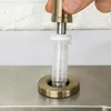 Dispenser di sapone liquido Lavello da cucina Pompa da appoggio Lozione per le mani Bottiglia incorporata Vite in acciaio inossidabile